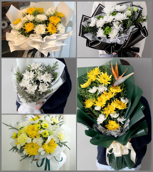 贵州毕节市纳雍县董地乡尖山村白事花束代送